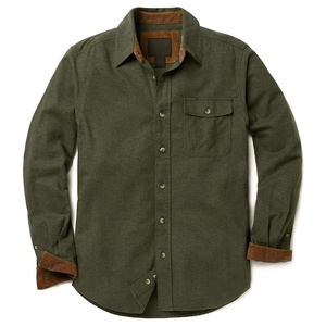 Bon fabricant Chemise boutonnée pour hommes Chemise boutonnée entièrement personnalisée Top tendance Chemise boutonnée anti-froissement de haute qualité - Product Image 1