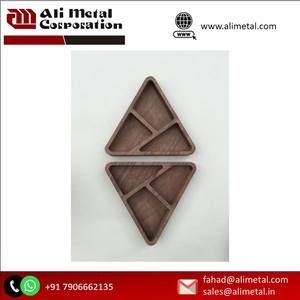 Bandeja de madera decorativa con diseño de Arte Moderno de color oscuro, buena venta para bodas, incluye cuencos, tazas, plato - Product Image 5