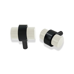 Bouton blanc et or de style antique pour armoires, tiroirs et armoires, parfait pour la décoration intérieure vintage et les meubles élégants - Product Image 6