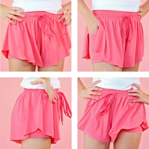 Stylish Summer Kids Girls Shorts Comfortable Lightweight Casual Play Daily Wear Sports <b>Outfit</b> - Product Image 4