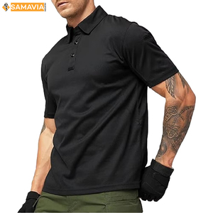 Polo de punto de algodón estampado para hombre, de ajuste regular, transpirable, cómodo, informal, a la moda, OEM, ODM, disponible a bajo precio - Product Image 3