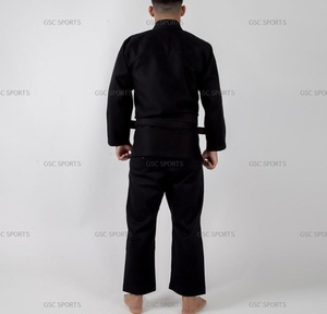 Jiu jitsu gi-kimono brasileño para hombres y mujeres, diseño personalizado, con logotipos personalizados y parches, color negro - Product Image 5