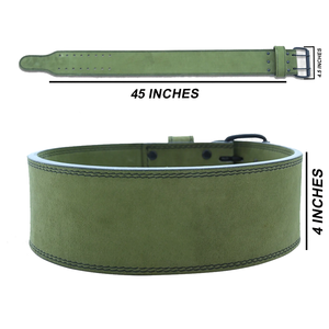 Ceinture de musculation respirante en cuir naturel à double boucle antidérapante en caoutchouc 2026 pour l'entraînement et la sécurité - Product Image 1