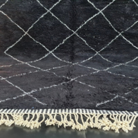 Alfombra abstracta negra de alta calidad, alfombra bereber, alfombra Bohemia geométrica lisa, hermosa alfombra para decoración del hogar, el mejor proveedor de Alibaba