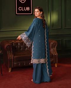 2025-2026 vestido de trabajo Formal moderno de calidad impresionante para mujer último algodón Salwar Kameez para fiesta 01022 - Product Image 6