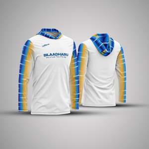 Maillot de pêche à manches longues unisexe sur mesure, UPF50, séchage rapide, antibactérien, grande taille, 220g, spandex/polyester, respirant - Product Image 3