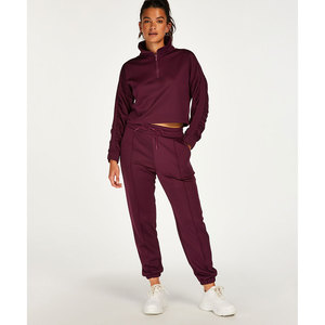 Elevate Your Style with Our <b>Fleece</b> Short Zip Long Sleeves Cropped Turtleneck Hoodie <b>Jackets</b> Perfect for Womens Casual Looks - Product Image 3