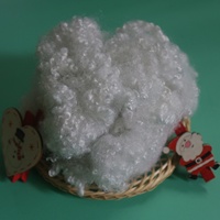 Matériau de rembourrage pour canapé en polyester 100% recyclé, creux et conjugué, de haute qualité, 7D HCS, blanc, siliconé Vikohasan