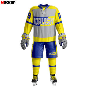 Nuevo Diseño al por Mayor, Uniforme de Hockey sobre Hielo Personalizado, Jersey de Hockey sobre Hielo Sublimado Unisex, Ropa Deportiva con Coderas - Product Image 2