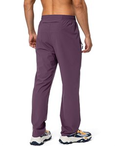 Pantalones casuales de seda helada para hombre, pantalones deportivos transpirables rectos holgados de tendencia de trabajo fino de verano, pantalones para hombre - Product Image 3