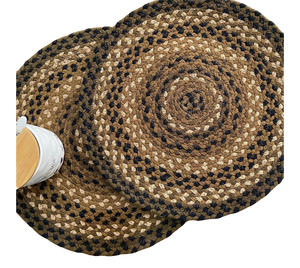 Set de table en coton tressé fait à la main, écologique, pour table à manger, rond, carré, vaisselle, vente en gros, export, en vrac - Product Image 6