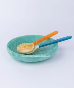 Cuillère à manger en résine de créateur Couverts faits à la main de haute qualité pour la maison Collections de vaisselle Cafés et hôtels Restaurants - Product Image 4
