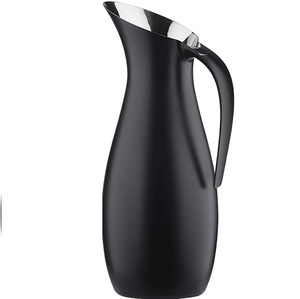 เหยือกสแตนเลสแบบเรียบง่าย,เหยือกใส่น้ำเย็นสำเร็จรูปสีดำสำหรับดื่มชา - Product Image 1