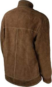 Veste de soudage en cuir - Protection exceptionnelle contre la chaleur et les flammes, manteau robuste - Product Image 4