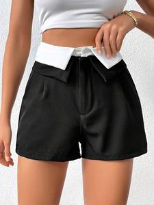 Nouveau design de shorts pour femmes taille personnalisée shorts en coton et polyester pour femmes qualité supérieure shorts stylés pour femmes - Product Image 6