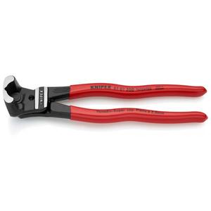 คีมตัดปลายโบลต์แบบไฮเลเวอร์ของ Knipex สีดำเคลือบอะทราเมนต์ พร้อมหัวขัดเงาและด้ามจับเคลือบพลาสติก - Product Image 1