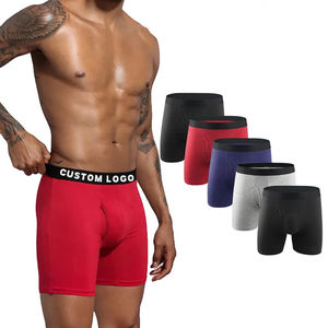 Sous-vêtements pour hommes respirants et antibactériens personnalisés, boxers, confort, ajustement flexible, ultra doux, grande taille, tissés, séchage rapide - Product Image 2