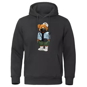 Sudaderas con Capucha Unisex de Alta Calidad para Hombre, Estilo Urbano Personalizado, Tejido Transpirable Liso Teñido, Poliéster/Algodón, 2025 - Product Image 1