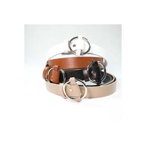 Women's <b>Belt</b> with Ring Buckle, Trouser <b>Belt</b>, Jacket <b>Belt</b>, <b>Dress</b> <b>Belt</b>, Shirt <b>Belt</b> - BEIGE - Product Image 5