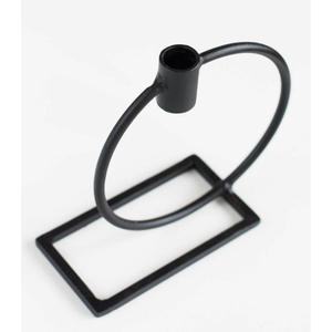 Modern Design Premium Quality Metal Candleholder with Black Powder Coated Finished with Round Shape Design Candle Holder - Product Image 1