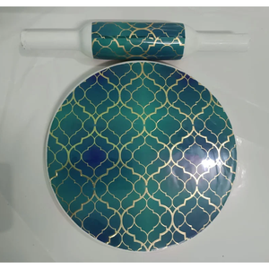 Exclusivo Juego de Chakla Belan de Mármol/Madera/Metal, Herramienta Ecológica para Preparar Masa con Soporte Potente para Uso Doméstico y Comercial - Product Image 6