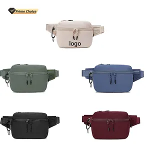 BSCI CustomTrendy Waterproof Running Sports Fanny Pack Unisex Adjustable Strap Waist Bag Nylon Crossbody Belt Bag