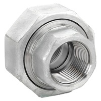 Connecteur union de tuyau fileté haute pression BSPT/NPT avec raccords de tuyau de traitement de surface polis