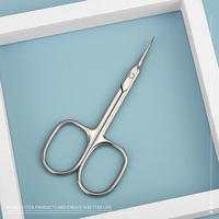 Ciseaux à ongles de manucure professionnels en acier inoxydable Ciseaux à cuticules Lame incurvée