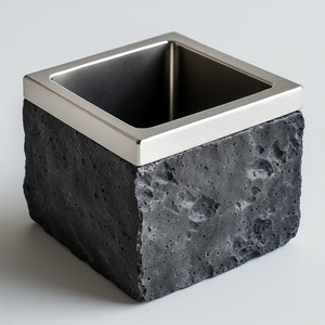 Portacepillos de Dientes Decorativo de Metal con Diseño Moderno, Ecológico y Opciones Personalizables para Baños Elegantes - Duradero y Confiable - Product Image 1