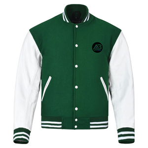 Chaqueta Varsity de Invierno para Hombre con Cuello Alto y Logotipo Personalizado, Ropa Casual Urbana, MOQ Bajo, Lona de Alta Calidad - Product Image 4
