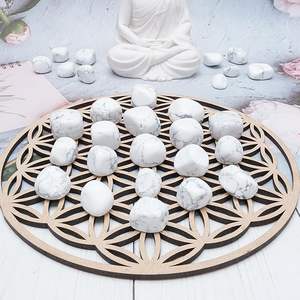 Pierres dégringolées de guérison en Howlite de haute qualité-Soulagement du stress et croissance spirituelle - Product Image 5