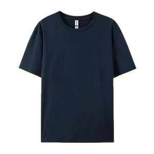 Cómodo transpirable de talla grande tela de algodón ecológica hombres OEM etiqueta impresa personalizada camisetas de manga corta todos los tamaños - Product Image 3