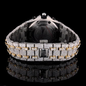 Reloj cultivado en laboratorio de diamantes de alta calidad a precio de fábrica DEF Lab Grown Diamond Iced Out Watch - Product Image 4