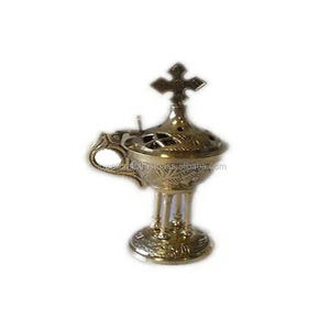 Quemador de incienso colgante de cono de Metal de latón decorativo de alta calidad para carbón aromático de proveedor indio - Product Image 2