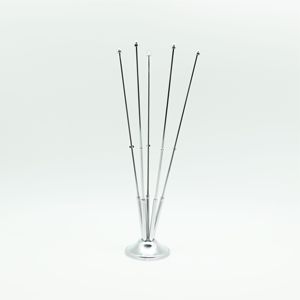 ขาตั้งธงสำนักงานโครเมี่ยมสุดหรูและสีทอง - Product Image 5