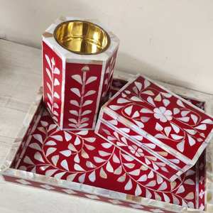 Ensemble de brûleur électrique traditionnel arabe Bakhoor Oud, plateau en résine d'intérieur avec parfum personnalisé pour cadeau de Ramadan de Tradnary - Product Image 4