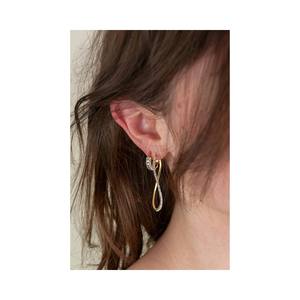 Aros Redondos de Alta Calidad al por Mayor, con Cristales Amarillos y Blancos de 10 mm, Chapados en Oro de 18 Quilates, Plata de Ley 925 - Product Image 4