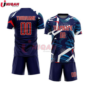 Conjunto de Uniforme de Fútbol de Alta Calidad en Algodón/Poliéster para Adultos, Último Modelo de Club, Colores y Logotipo Personalizables, Precio Bajo - Product Image 2