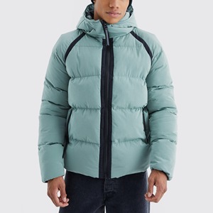<b>Top</b> Selling Custom Made Hooded Canvas <b>Men's</b> Puffer Jacket Eco-Friendly Breathable Oversized Winter - Product Image 4