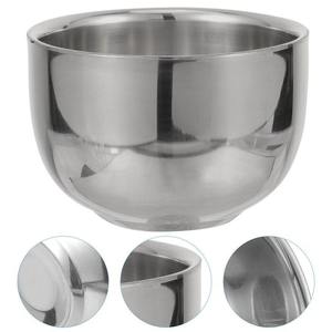 Bol à mélanger en acier inoxydable poli miroir martelé tendance avec fourchette à mélanger bol à salade en métal brillant ensemble de vaisselle de cuisine - Product Image 5