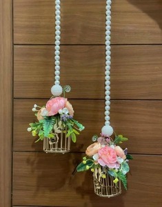 Perle Cage Tenture Murale Décor À La Maison Fleur T-Light Titulaire À La Mode Diwali Festival De Mariage Décoration Fête Événement Scène Toile De Fond - Product Image 3