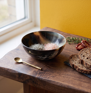 Best Selling Carved Buffalo Horn Vintage Salad Fruit Serving Bowl Indian Horn <b>Dinnerware</b> for Business Gifts - Product Image 3