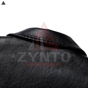 Fabricante pakistaní de chaquetas de cuero al por mayor, chaqueta de cuero informal con cinturón lateral para hombre, nueva chaqueta de motociclista con diseño OEM. - Product Image 2