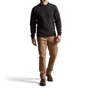 Customize Essentials Men's Fleece <b>Crewneck</b> Pullover Sweatshirt, Warm Long-Sleeve Winter Top for Casual or Outdoor Wear - Product Image 1