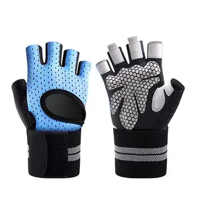 Nouveaux hommes Fitness Gym rembourré paume en plein air Gym personnalisé sport demi-doigt gants respirants pour hommes et femmes - Product Image 1