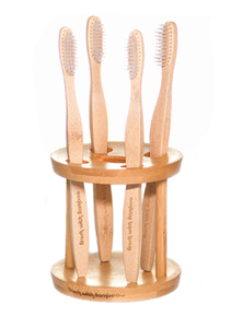 Organizador de Cepillos de Dientes y Artículos de Aseo de Madera Sostenible - Product Image 3