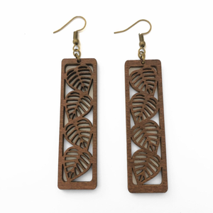 Top exigeant Boucle d'oreille en bois design fantaisie Party Wear Accessoires de mariage Boucles d'oreilles produit d'excellente qualité - Product Image 4