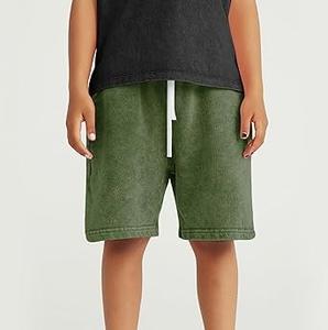 2025 nueva llegada personalizar ajuste relajado transpirable algodón francés Terry Casual gimnasio Vintage ácido lavado Joggers pantalones cortos para hombres - Product Image 4