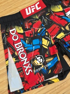 Shorts de MMA légers UFC 2026 pour hommes, séchage rapide, extensible, respirant, anti-rétrécissement, 220g, durable, vêtements de sport NOGI, 100% polyester - Product Image 6