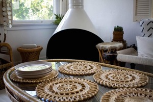 Manteles individuales de algas marinas tejidas para decoración del hogar bohemio de nuevo diseño/placas de cargador fabricante personalizado en Vietnam MOQ 50 piezas - Product Image 6